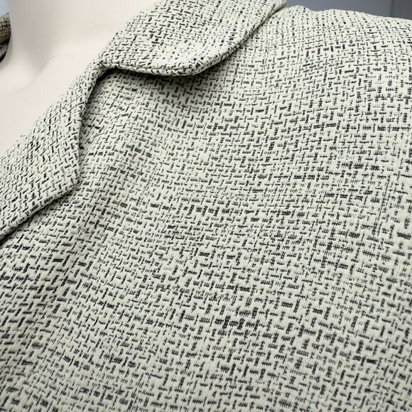 GERARD DAREL VTG 3 Pc Suit Flowy Summer Textured Gray Green Beige Pants Set s 38 - Picture 11 of 14